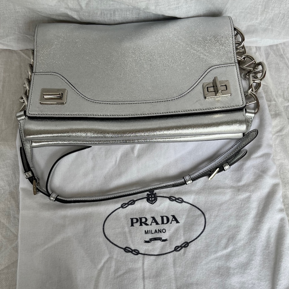 Prada Vitelli Soft Double Bag